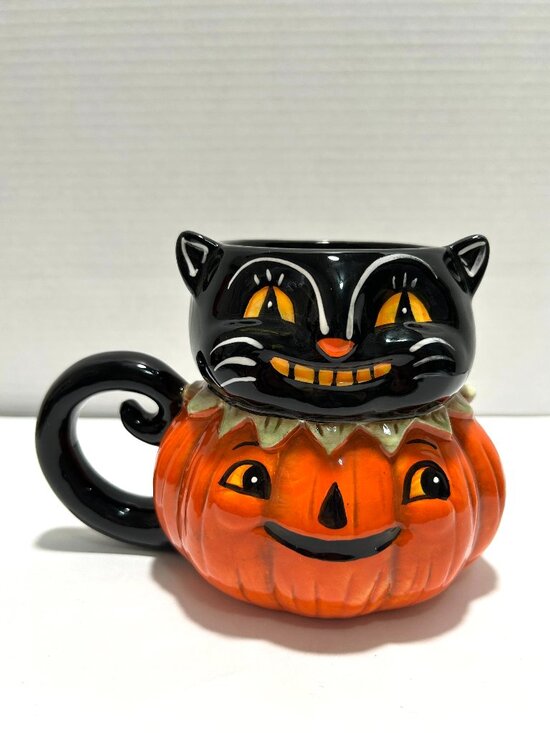 johanna parker Other - NWT 2026 Halloween Cat & Pumpkin Mug by Johanna Parker